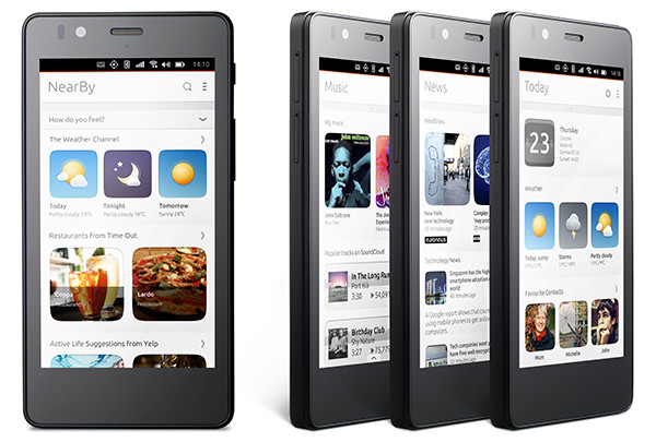 В продажу поступил первый в мире смартфон, работающий под управлением ОС Ubuntu