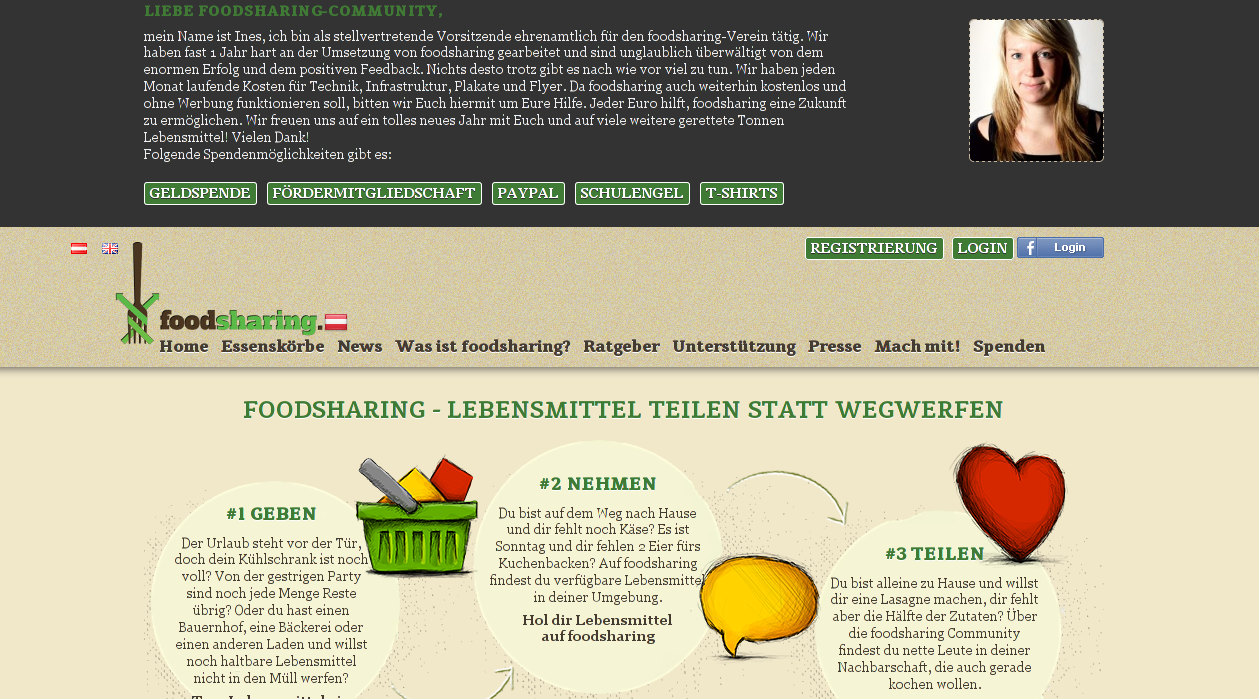 Австрийцы открыли сайт для обмена ненужной едой