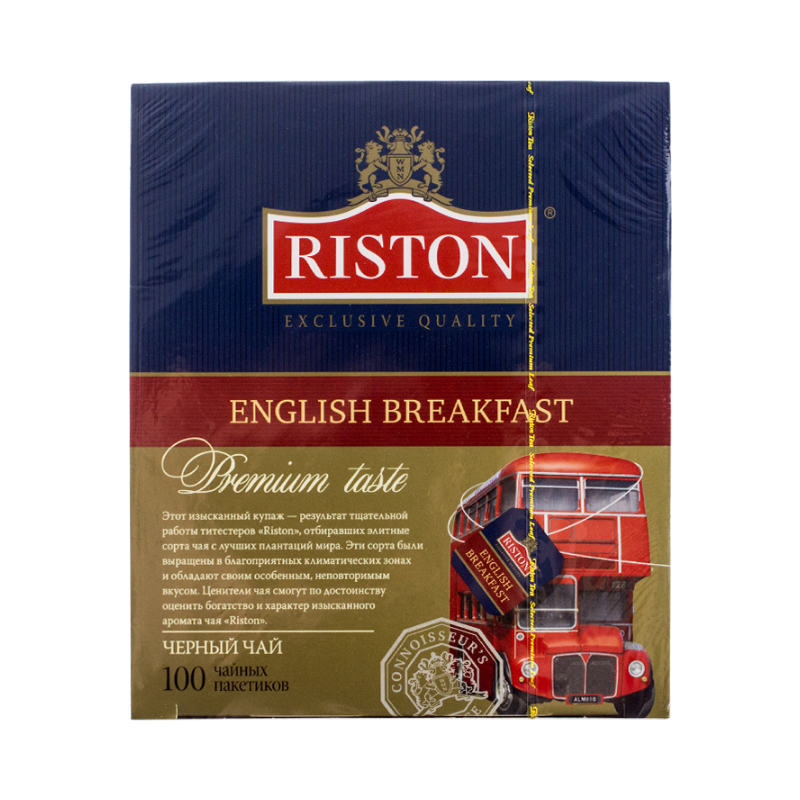Riston English Breakfast, черный в пакетиках