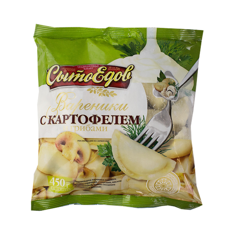 Вареники &#34СытоЕдов&#34 с картофелем и грибами