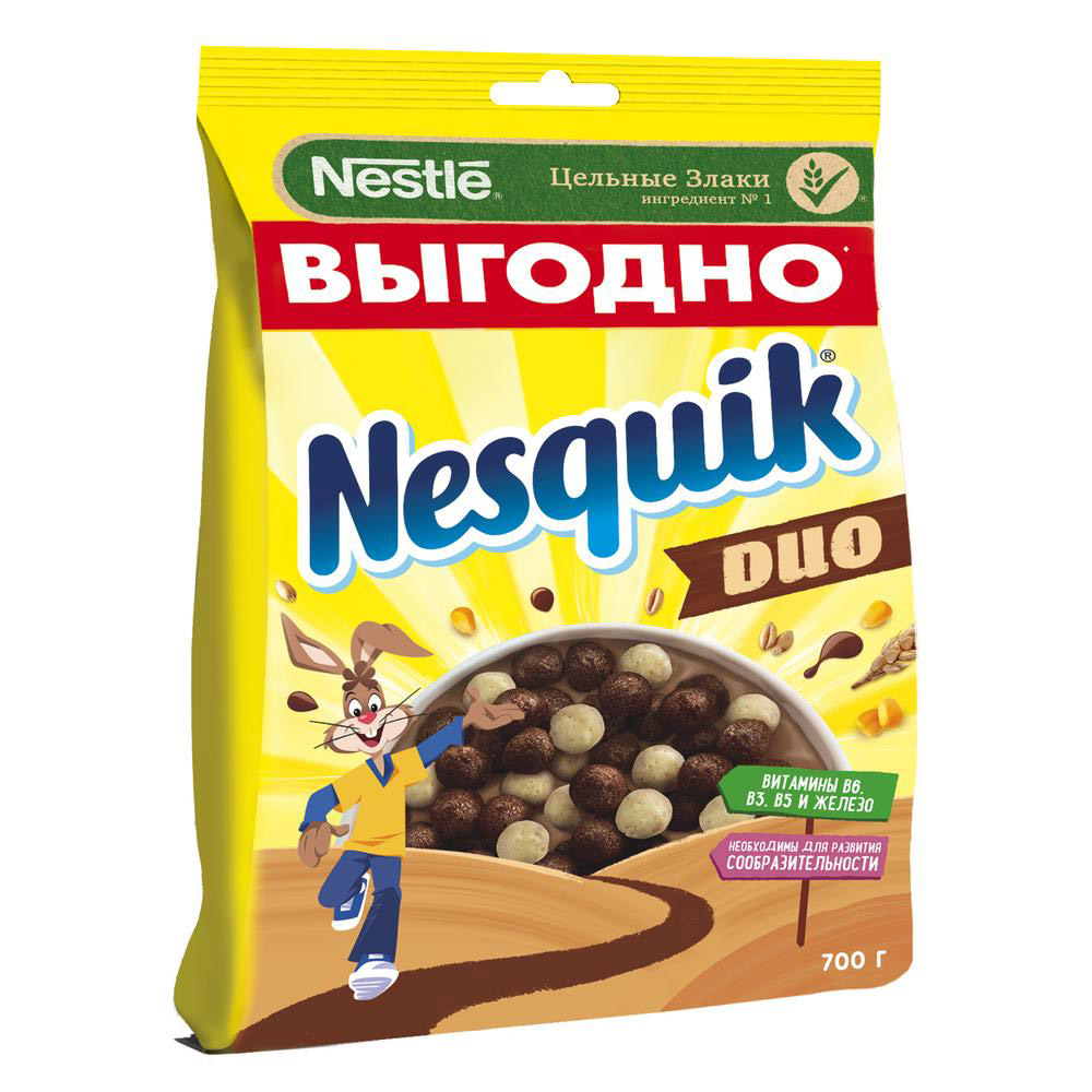 Готовый завтрак Nesquik Duo 700г - Росконтроль