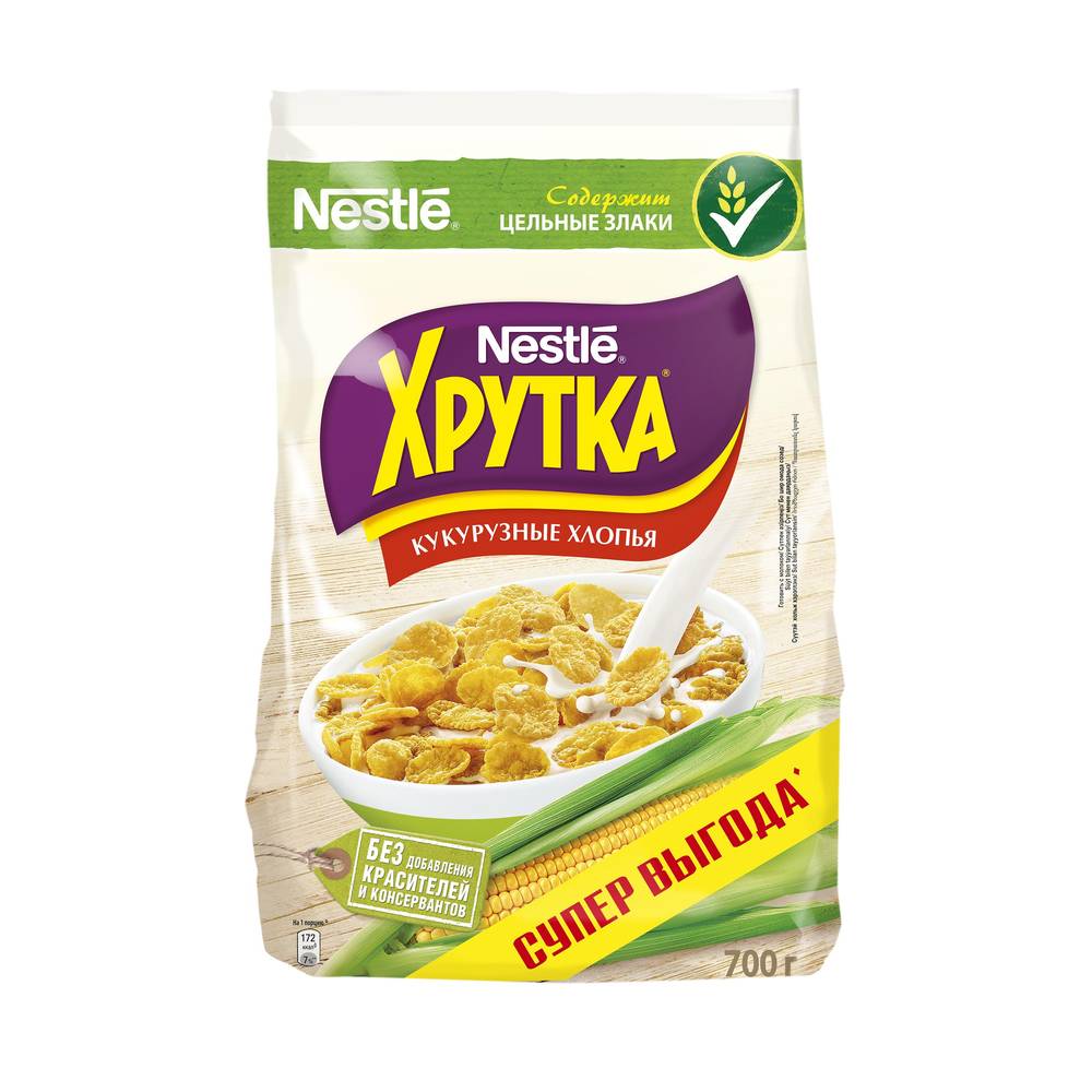 Хлопья кукурузные Nestle Хрутка 700г - Росконтроль