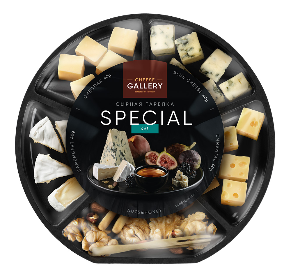 БЗМЖ Сырная тарелка 32 Special Set Cheese Gallery 205г Россия - Росконтроль