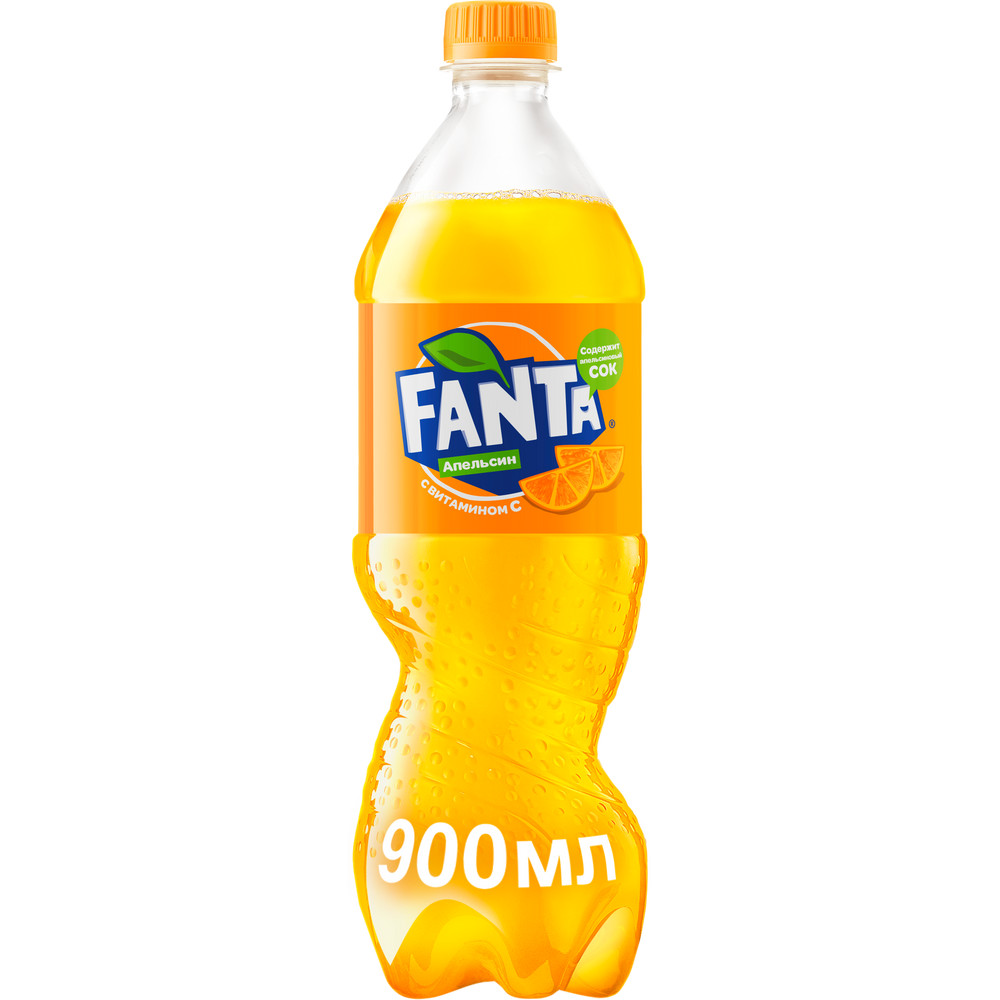 Напиток Fanta апельсин б/алк газ 0,9л пэт - Росконтроль