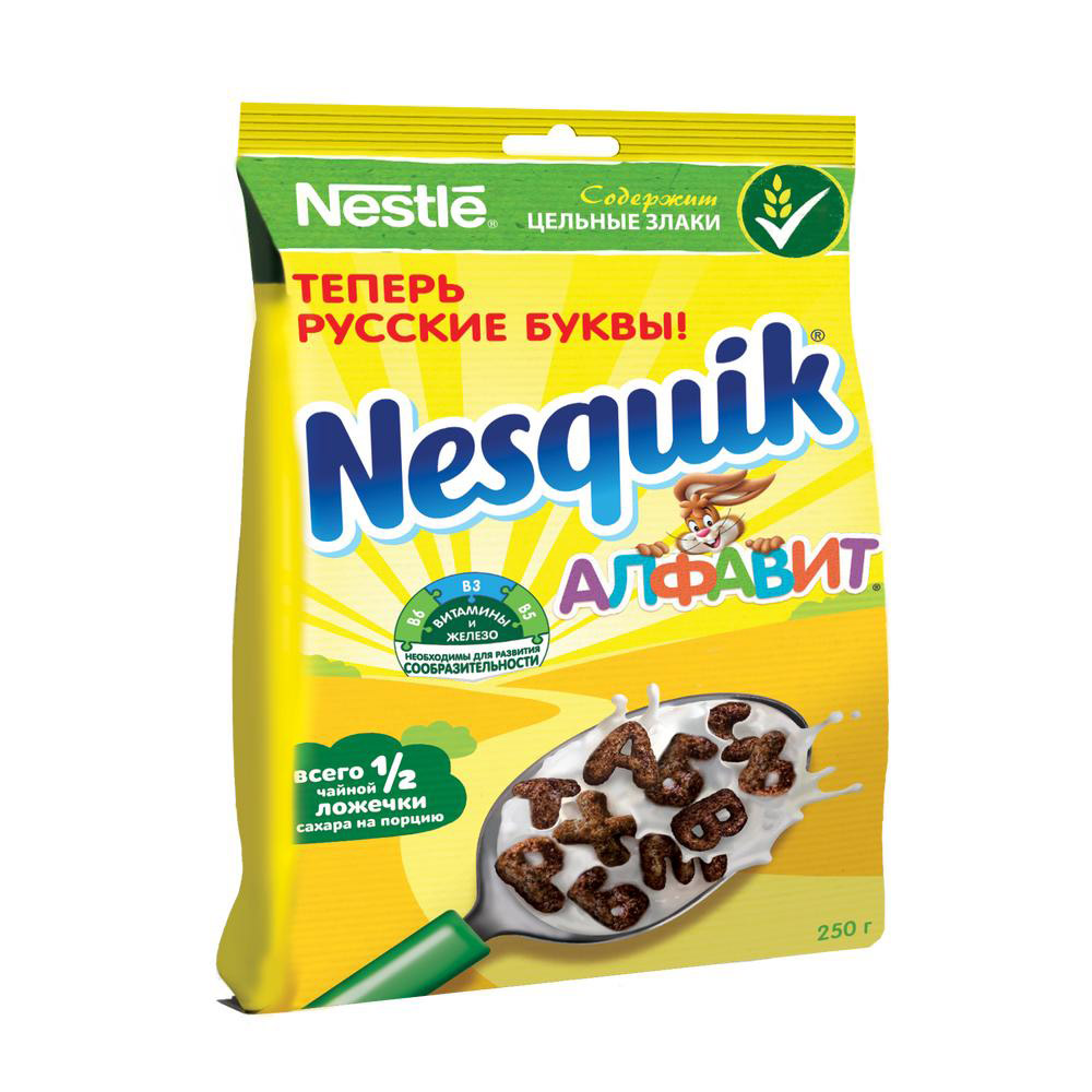 Готовый завтрак Nestle Nesquik алфавит 250г - Росконтроль