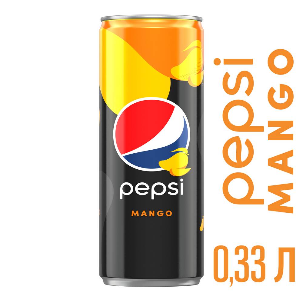 Напиток Pepsi-Cola Mango без сахара б/алк газ 0,33л ж/б - Росконтроль