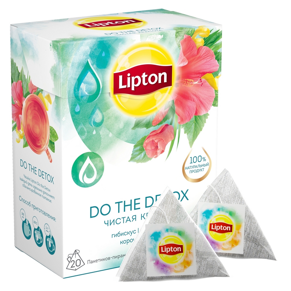 Напиток Lipton Do the Detox Чистая красота травяной в пакетиках 20*1.6 г -  Росконтроль