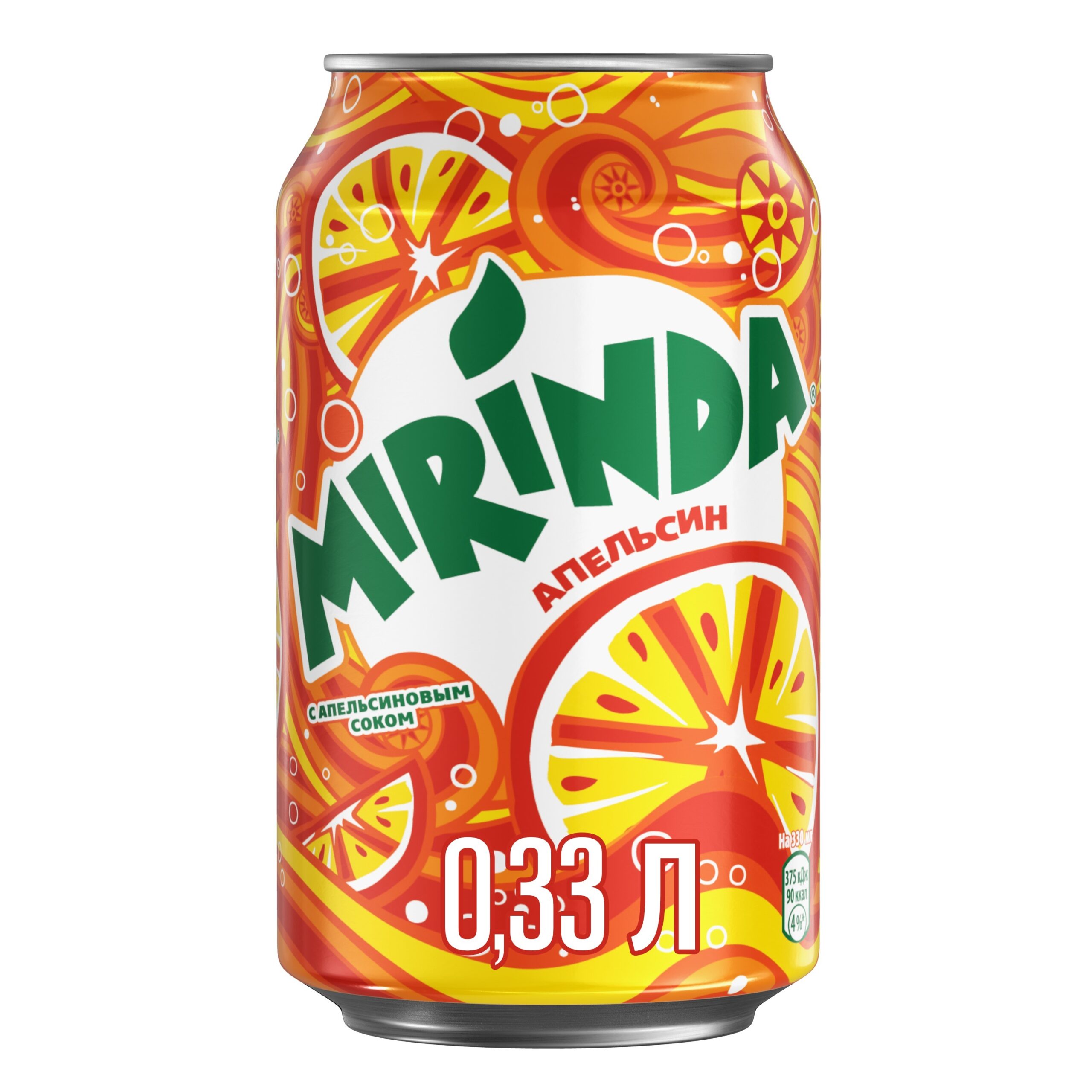 Напиток Mirinda апельсин жестяная банка 0.33 л - Росконтроль