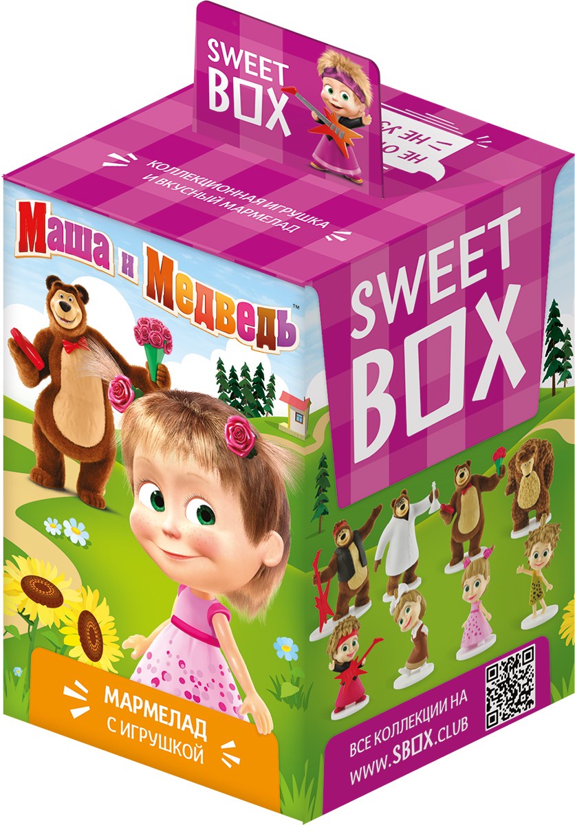 Мармелад с игрушкой Sweetbox Маша и медведь 10 г - Росконтроль