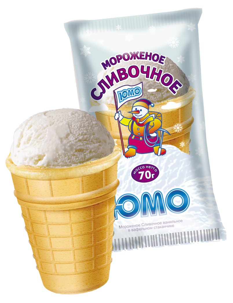 Мороженое молочное сливочное и пломбир