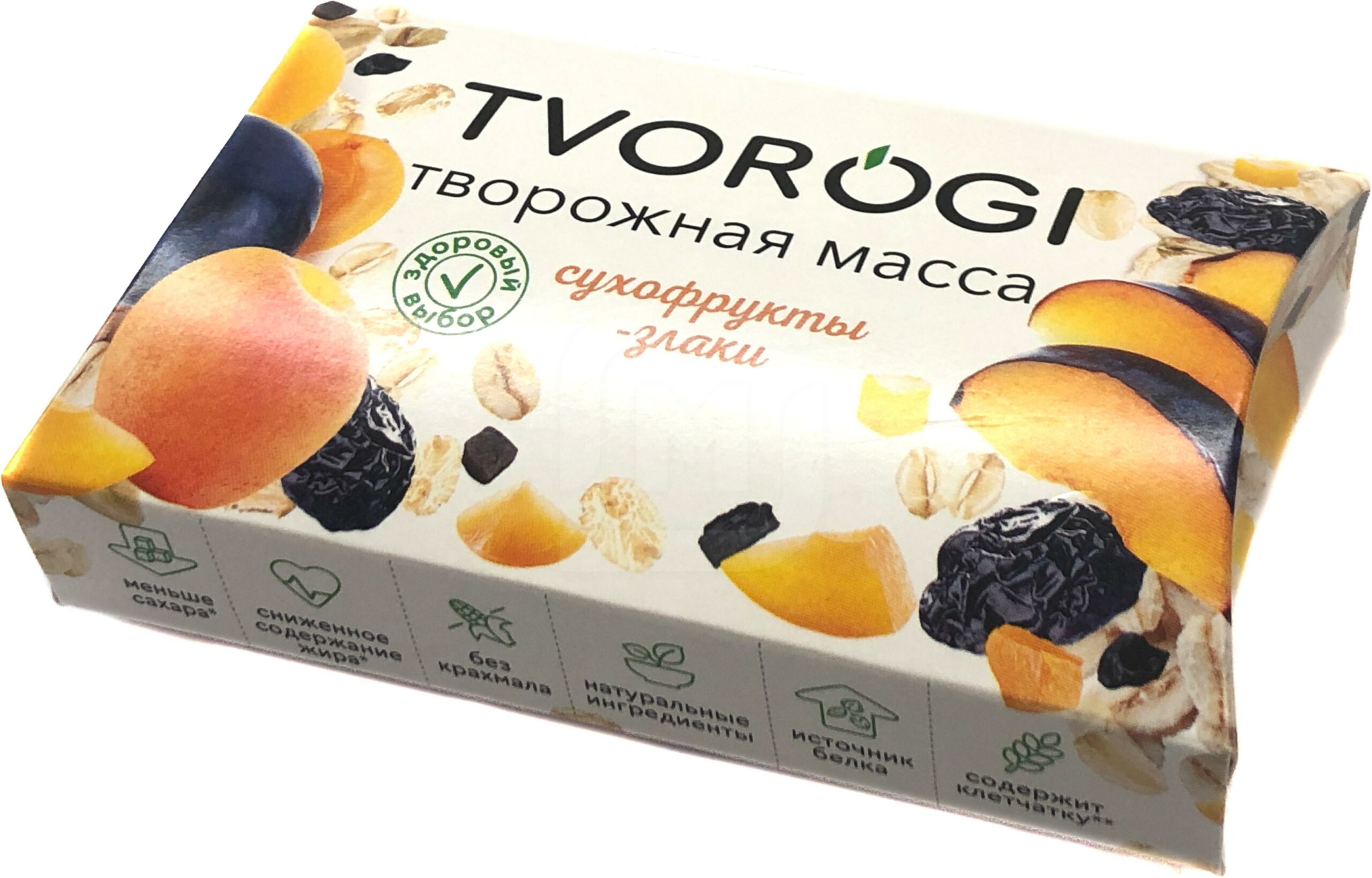 Творожная масса Tvorogi сухофрукты-злаки 3,5% БЗМЖ 170 г - Росконтроль