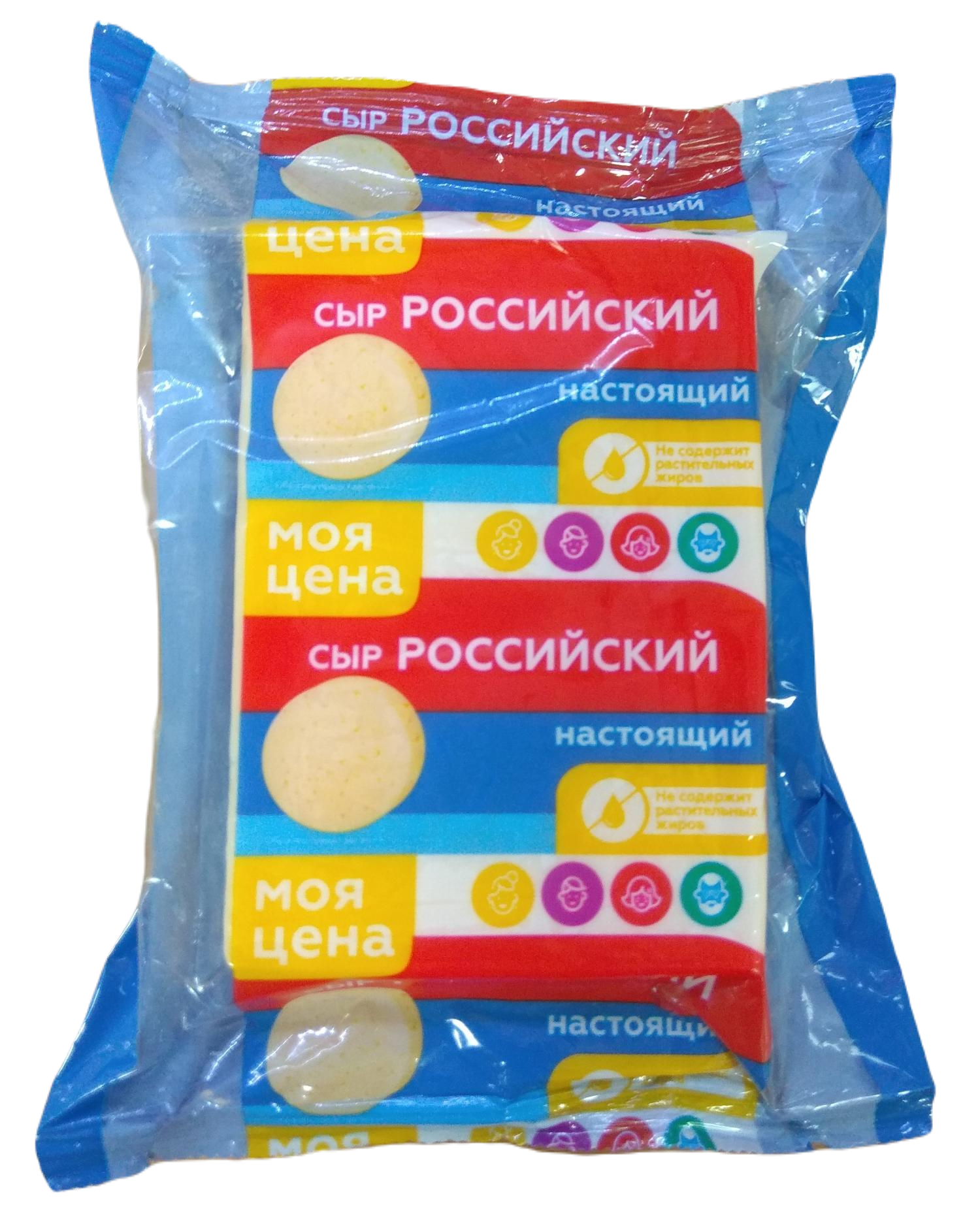 Сыр твердый Моя цена Российский 45 - 50% 200 г - Росконтроль