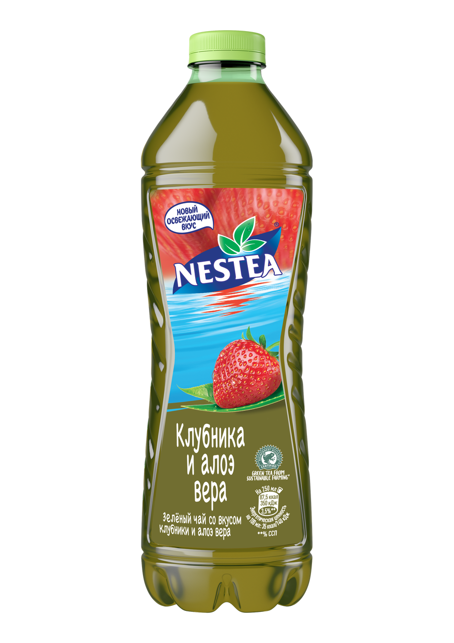 Холодный чай Nestea зеленый клубника и алоэ вера 1,5 л - Росконтроль