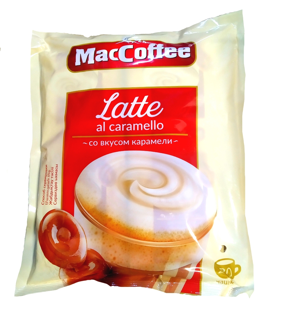 Кофейный напиток растворимый MacCoffee Latte al Caramello 3в1 22 г х 20 шт.  - Росконтроль