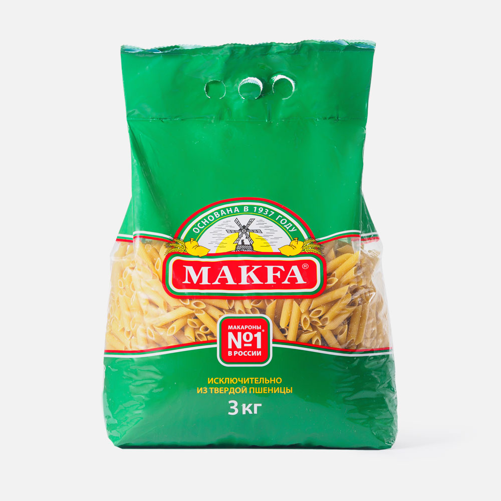 Макароны Makfa перья, 3 кг - Росконтроль