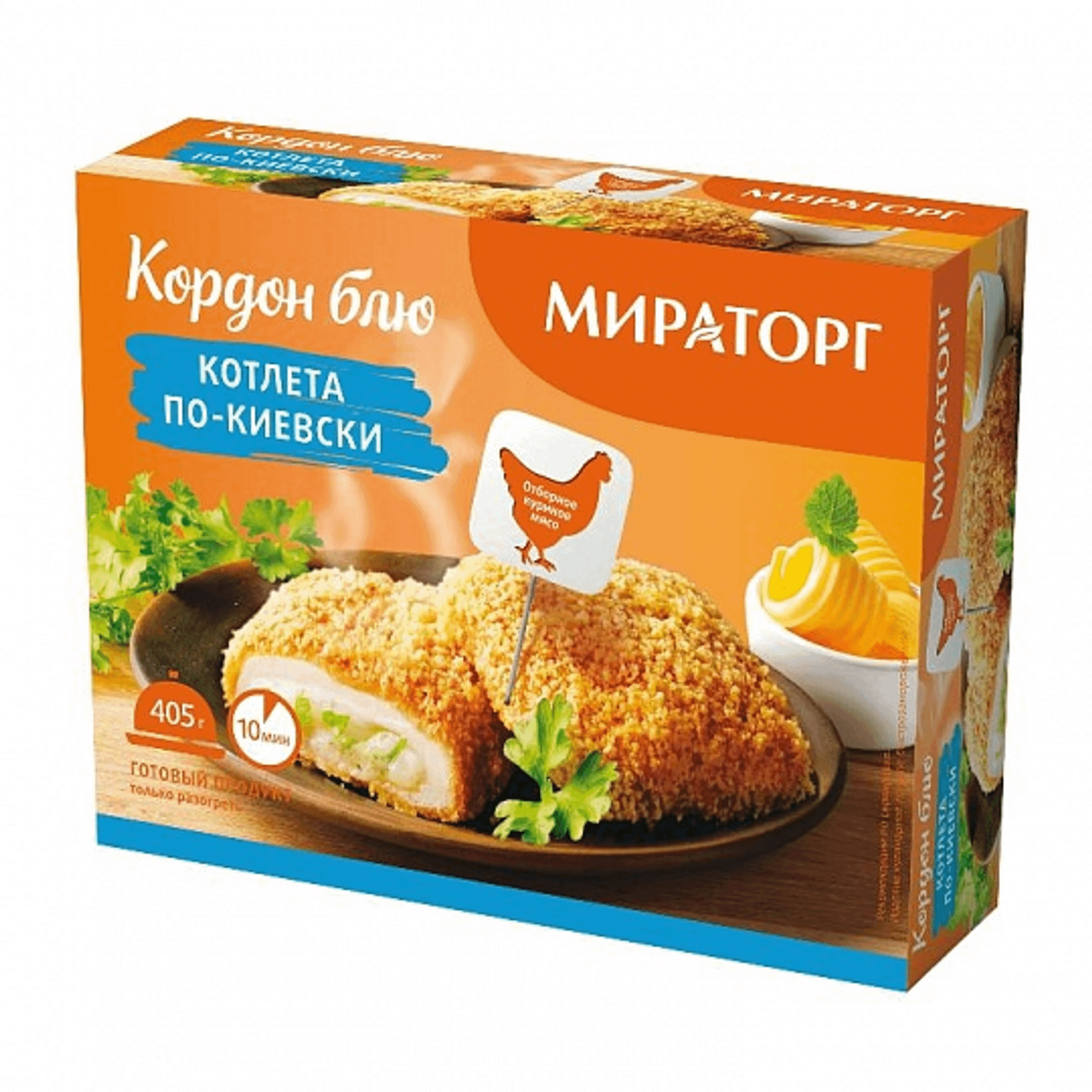 Котлета по-киевски Мираторг с молодым картофелем в сливочном соусе, 350 г -  Росконтроль