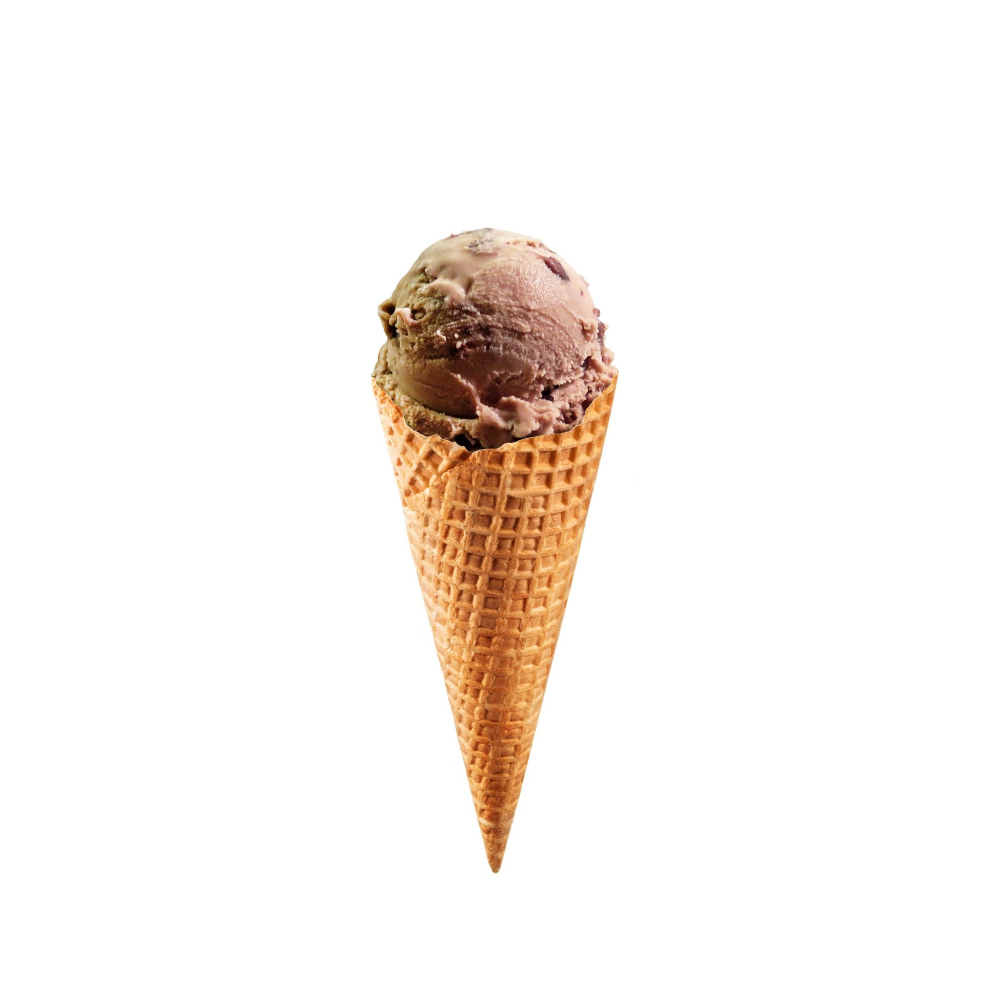Рожок шоколадного мороженого