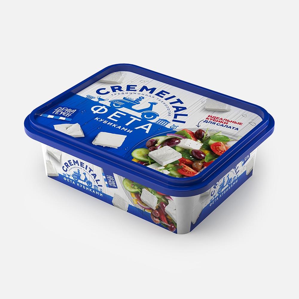 Сыр мягкий Cremeitali Фета кубиками, 50%, 250 г - Росконтроль